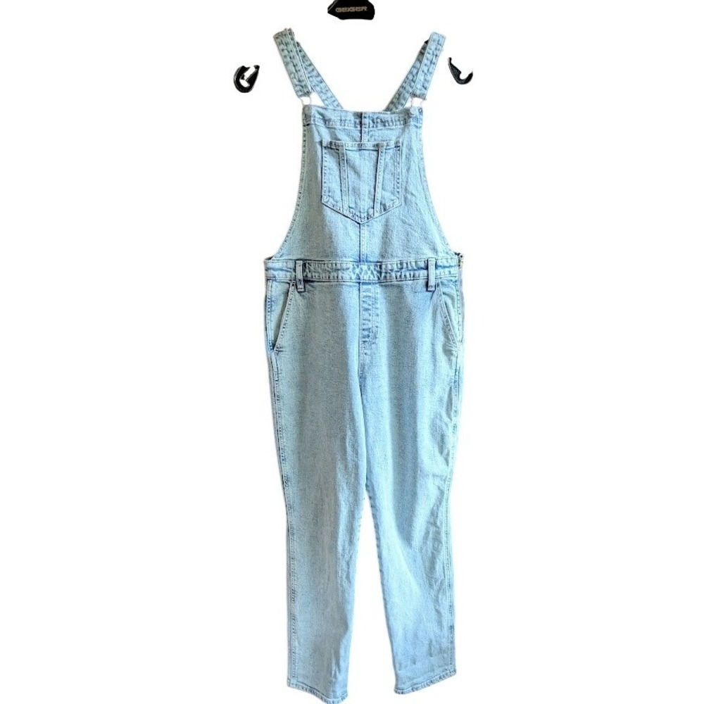 Old Navy Womens Denim Overalls 12 Zip Y2K Hip Hop Street Style Farmgirl Comfy